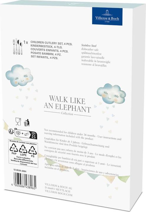 Produktbild Villeroy & Boch Kinderbesteck 4tlg. Walk like an Elephant