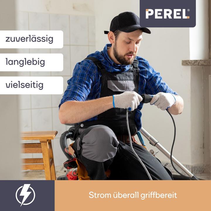 Actual product image Velleman Outdoor Extension Cord With 2 Outlets - Pin Earth - 20 m (20 m, CEE 7/5)