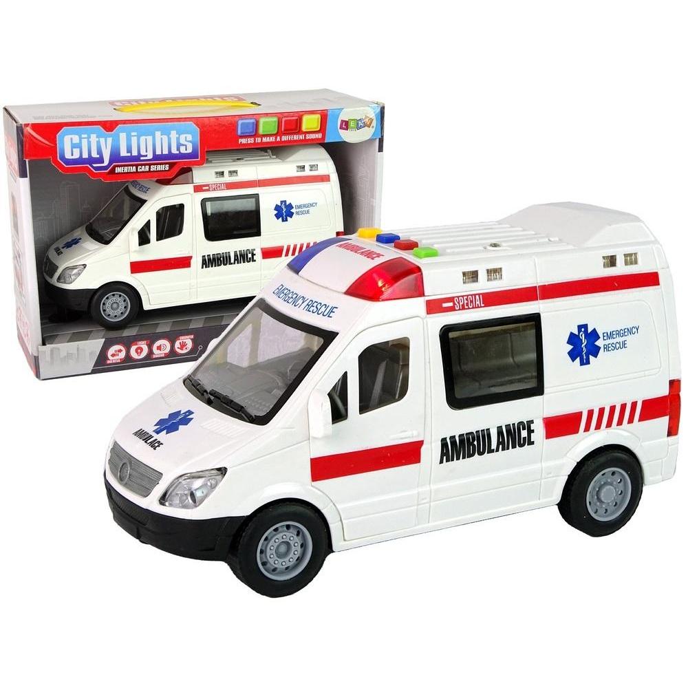 Lean Toys Krankenwagen mit Reibungsantrieb (50029181)