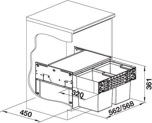 Actual product image Blanco Select II Compact (34 l)