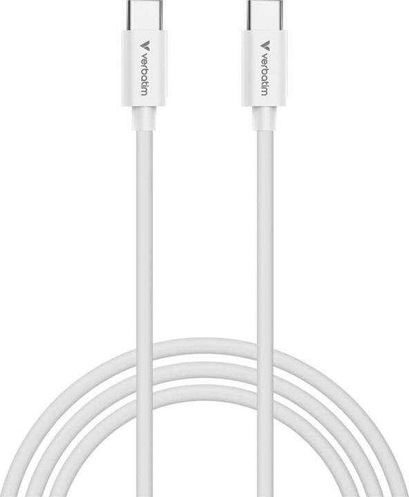 Produktbild Verbatim Kable Sync & Charge USC-C do C essentials 3 m 100W biały 32409 (3 m, USB 2.0, 100 W)