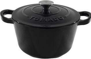 Tomado Gusseisenpfanne schwartz 24 cm (Bräter + Schmortopf, Bratpfanne, Gusseisen)