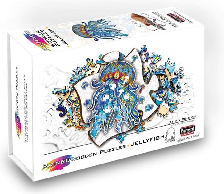 Image du produit Eureka 2D RainboWooden Puzzle - Jellyfish - 106 stukjes (106 pièces)