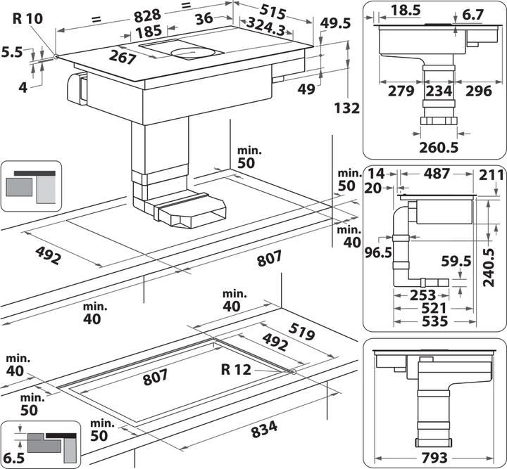 Actual product image Whirlpool WVH 92 K F KIT/1 (82.80 cm, Induction hob)