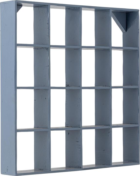 Actual product image Creative Collection - Bekka Shelf - Blue - Reclaimed Wood (70 x 10 x 70 cm)