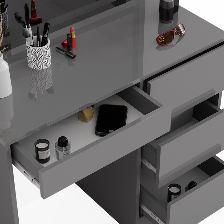 Produktbild Vicco Sherry mit Hocker und Beleuchtung (90 x 75 x 40 cm)
