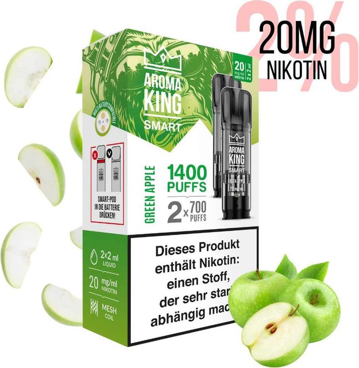 Produktbild Aroma King SMART 2 Pods Green Apple (Apfel)