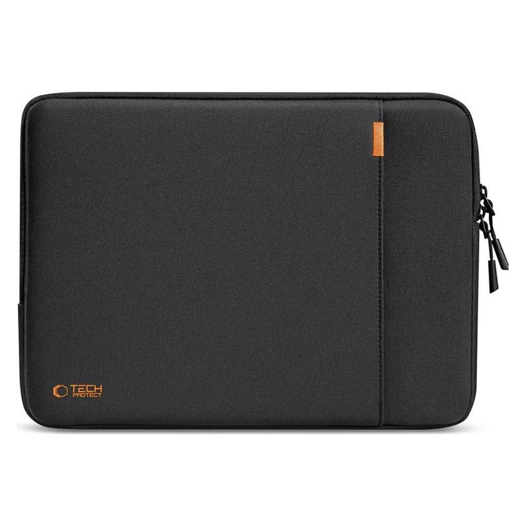Tech-Protect Defender Laptop Case 13-14 - Black (14"), Notebooktasche, Schwarz