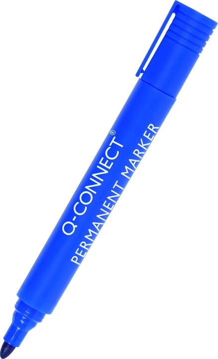Image du produit Q-Connect Marqueur permanent à pointe ogive (Bleu, 2 mm, 1 x)