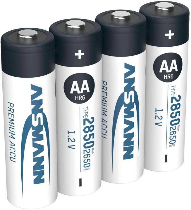 Produktbild Ansmann AA (4 Stk., AA / LR6 / LR06 / Mignon / R6 / R14505, 2850 mAh)