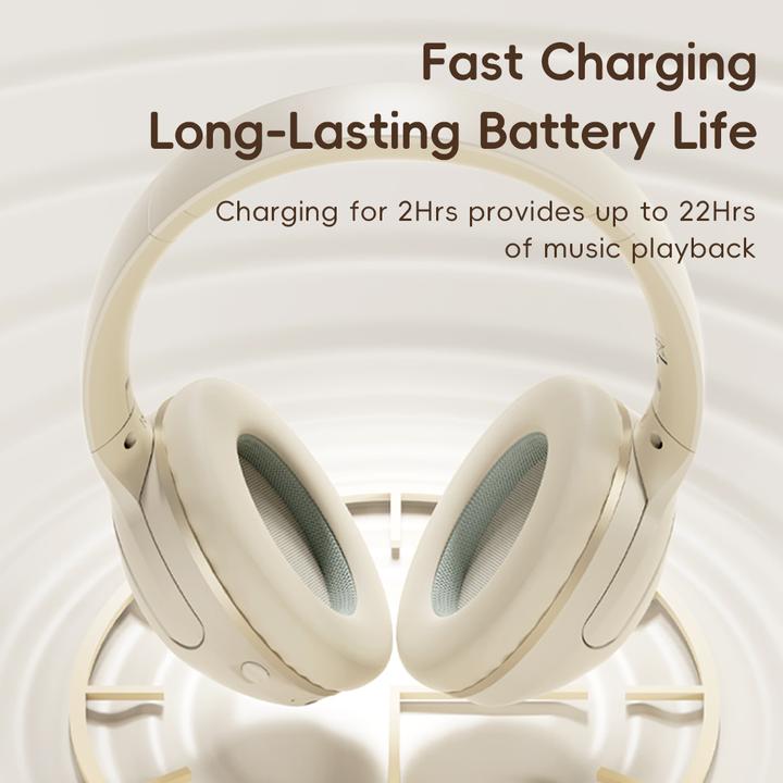 Produktbild Rock - O3 ANC Wireless Headphones RAU0773 - Bluetooth-Kopfhörer, Hellblau/Grau (ANC, 15 h, Kabellos)