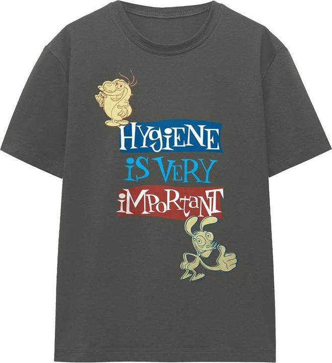 Actual product image Ren & Stimpy Unisex Adult Hygiene Is Very Important T-Shirt (M)