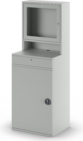 Image du produit eurokraft pro Poste de travail informatique, tôle d'acier