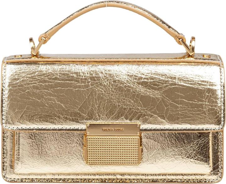 Golden Goose venezia small handbag in gold color leather