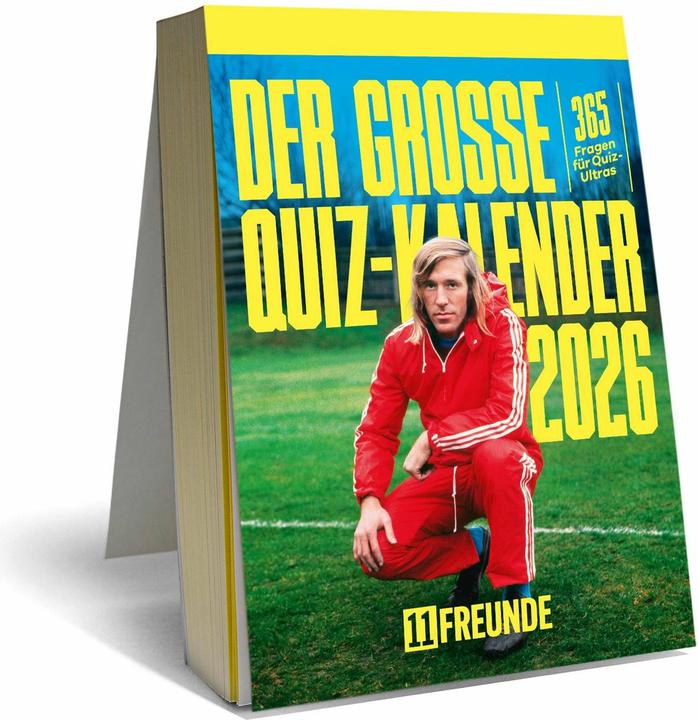 Produktbild Neumann Der grosse 11FREUNDE Quiz-Kalender 2026 – 365 Fragen für Quiz-Ultras Tagesabreisskalender mit