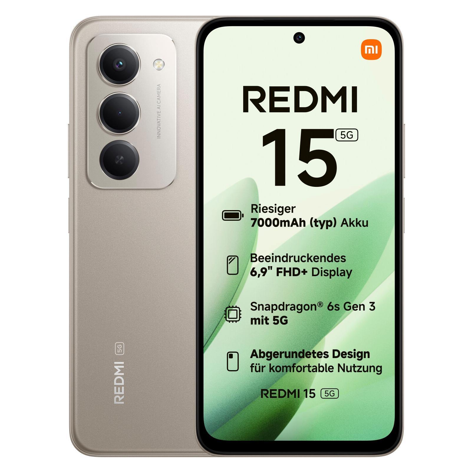 Xiaomi Redmi 15 5G (256 GB, Titan Gray, 6.90