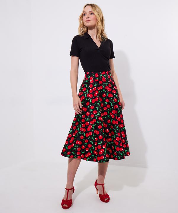 Image du produit Joe Browns Cherry Print Vintage Midi Skirt (46)
