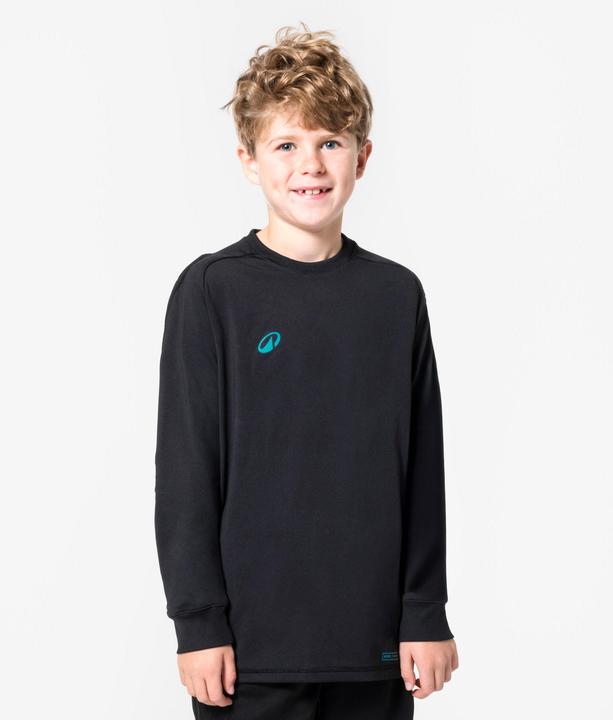 Actual product image Kipsta Kids football goalkeeper jersey - F100 black (140)