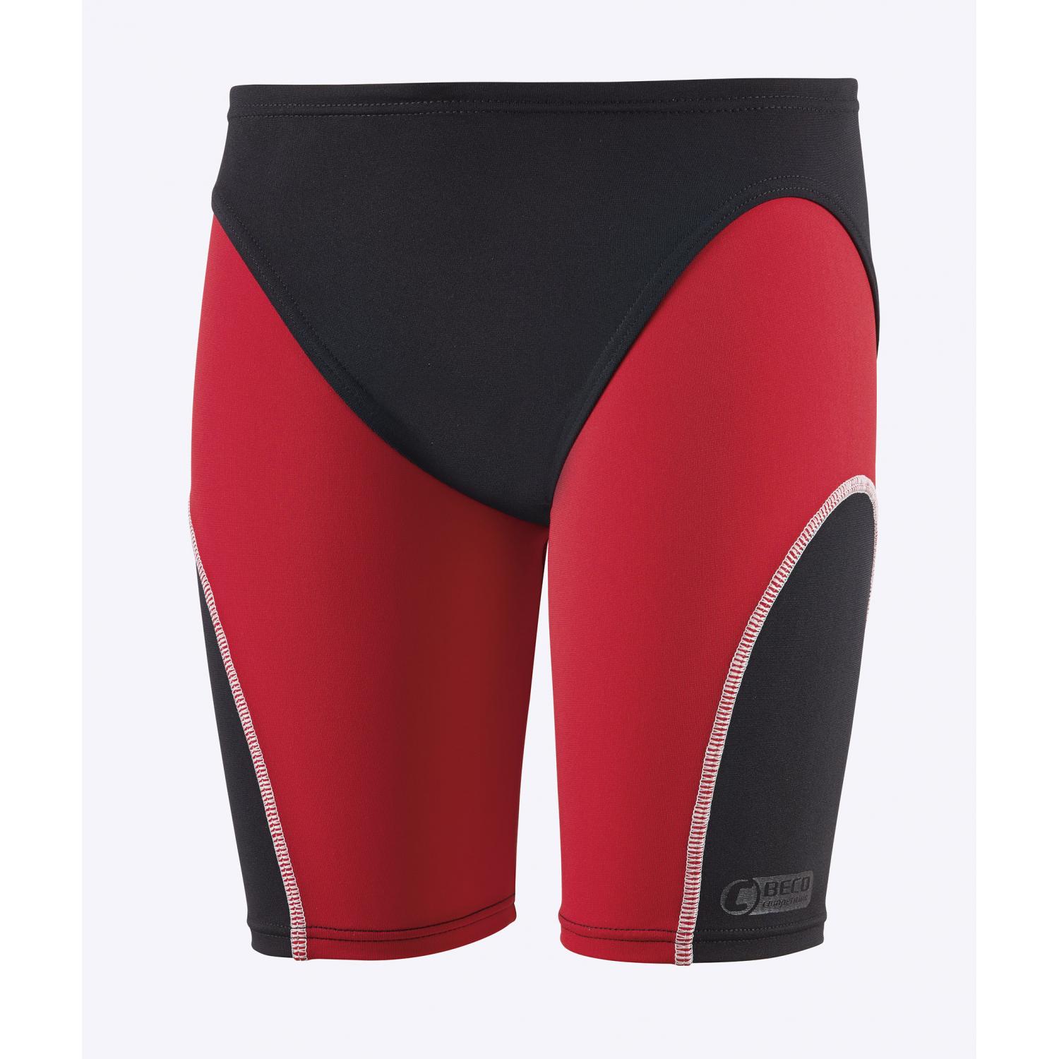 Beco, Jungen, Badehose, Beermann GmbH Schwimmhose Jungen Standard rot/schwarz 128, Rot, (128)