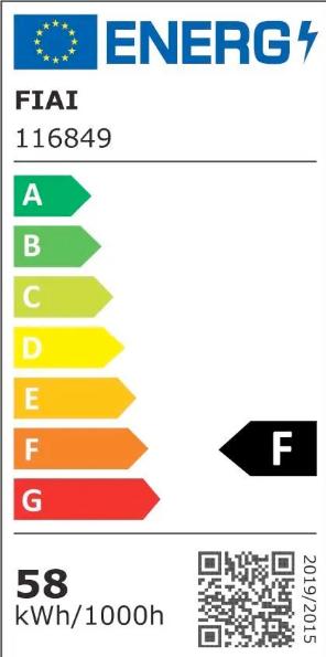 Label énergétique Isoled Suspension LED PFETTE chêne 160 (4850 lm)