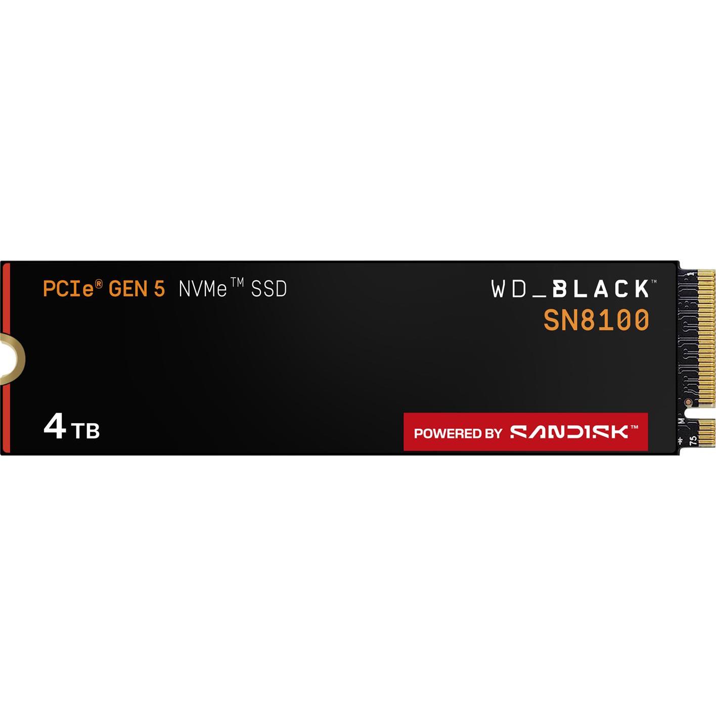 Wd Black Sn8100 Powered By Sandisk (8000 Gb, M.2, M.2 2280), Ssd