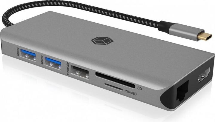 Produktbild Icy Box ICY BOX DockingStation mit 8K, Gigabit LAN & 100W PD IB-DK4061-CPD (USB-C, 12 Ports)