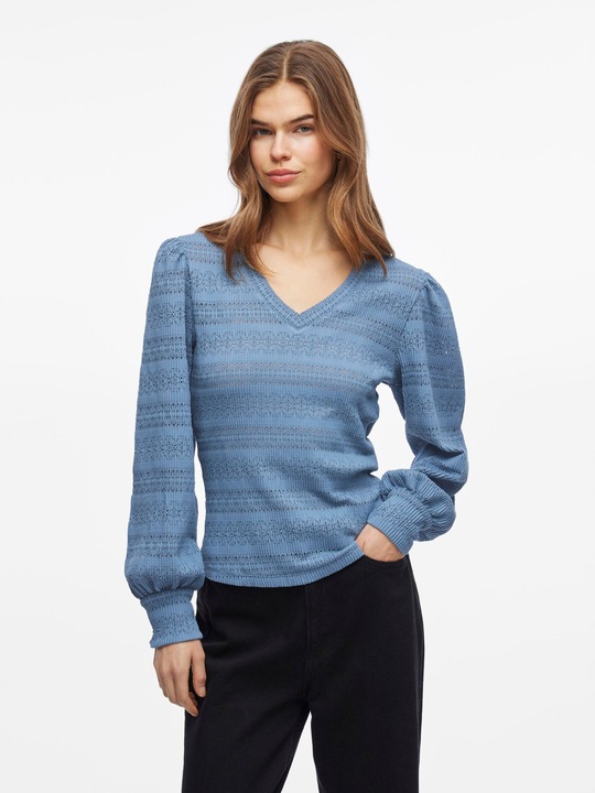 Actual product image Vila V-Ausschnitt Oberteil mit langen Ärmeln (XL)