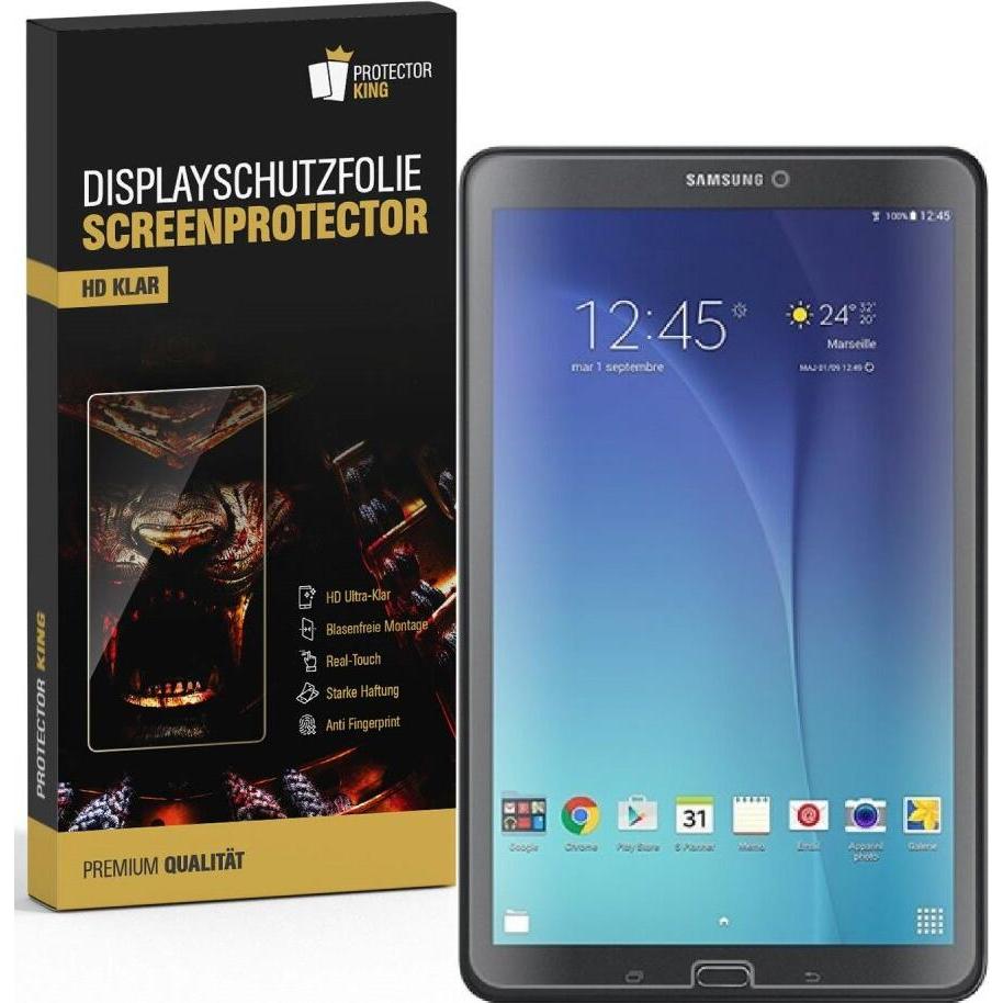 Protectorking 2x Displayschutz HD Klar (2 Stück, Galaxy Tab E 9.6), Tablet Schutzfolie