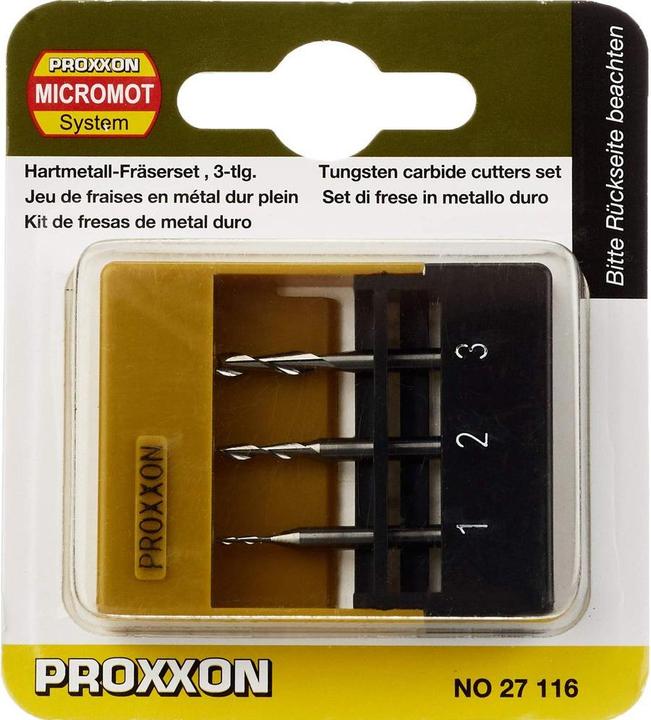 Immagine prodotto Proxxon Set di frese a candela in metallo duro integrale