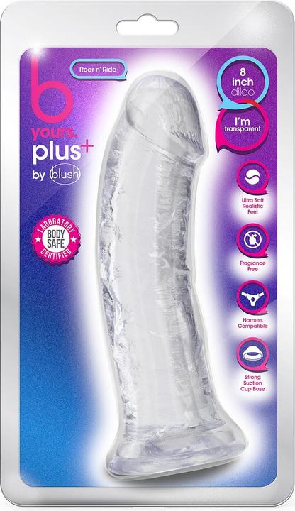 Image du produit B yours Plus - Roar n” Ride Dildo - Clear