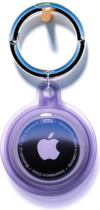 Actual product image Hurtel Apple AirTag Case Waterproof - Purple