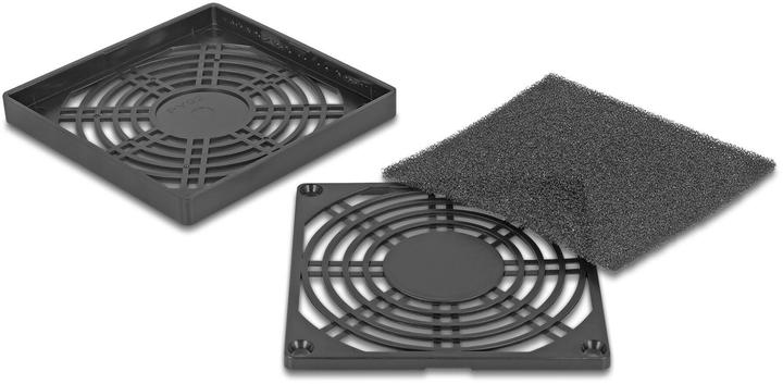 Produktbild Delock Lüftergitter mit Staubfilter 92 x 92 mm schwarz