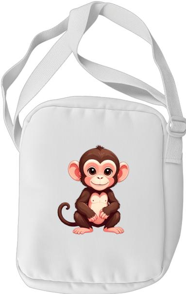 Produktbild Bügelbilder Schul & Freizeitsrucksack-Set kleiner Comic Affe (15 l)