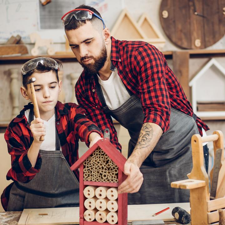 Immagine prodotto Relaxdays Casetta per Api da Assemblare, DIY (Merletti, Api, Coccinelle)