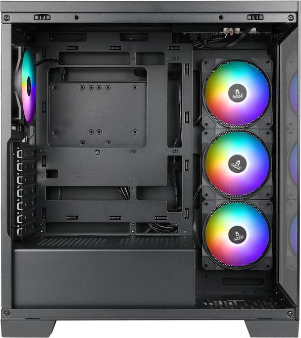 Immagine prodotto Azza Boitier Moyen Tour ATX Cove RGB avec panneaux vitrés (Noir) (Micro-ITX, ATX, ITX)