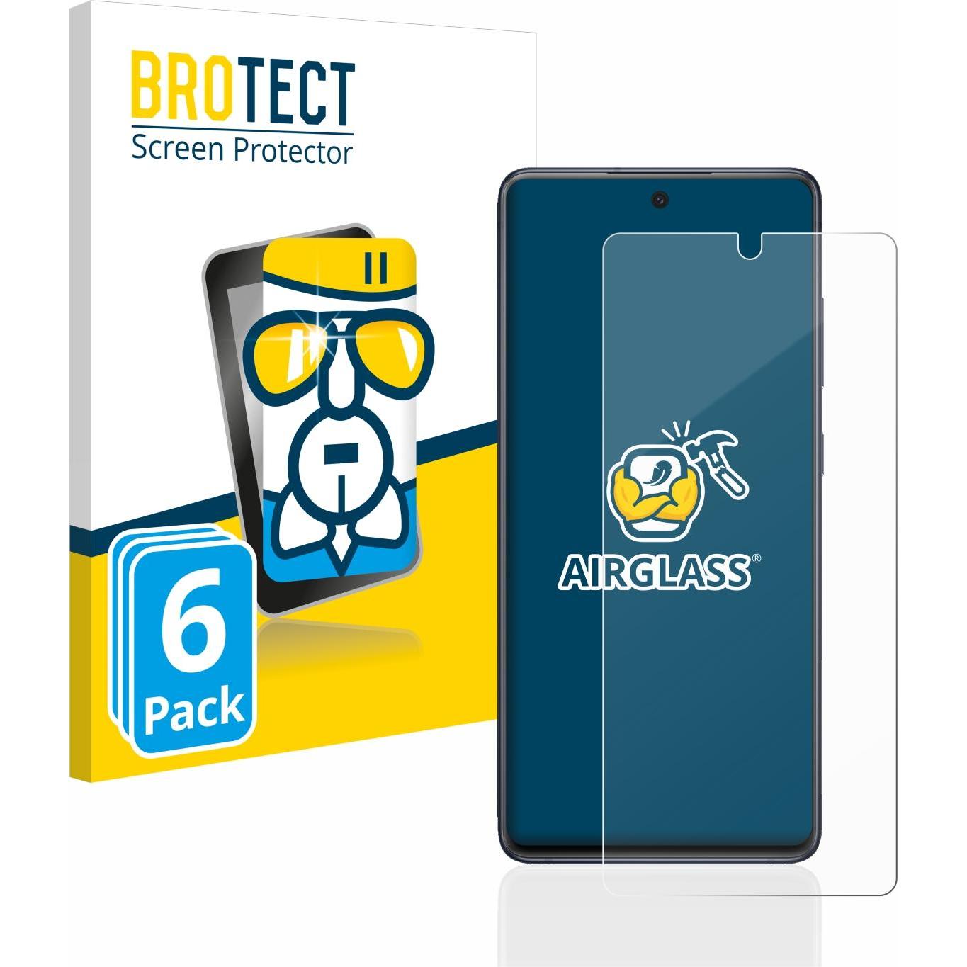 BROTECT AirGlass Panzerglasfolie (6 Stück, Samsung Galaxy S20 FE 5G), Smartphone Schutzfolie, Transparent