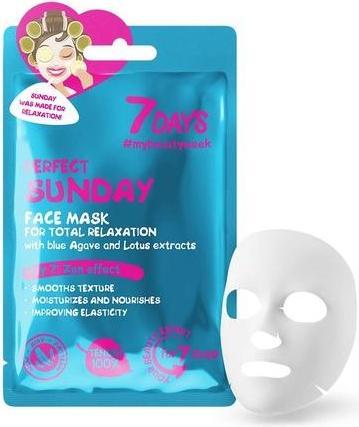 Produktbild 7Days Gesichtsmaske mit blauen Agave- und Lotus-Extrakten zur Glättung der Textur