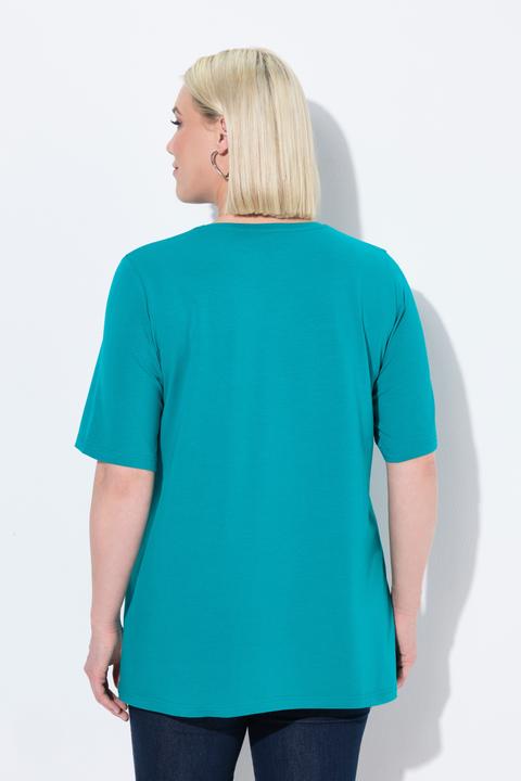 Produktbild Ulla Popken T-Shirt, A-Linie, V-Ausschnitt, Halbarm (58)