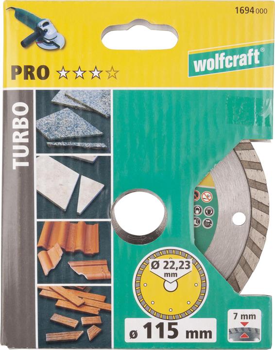 Actual product image wolfcraft wolfcraft 1 diamond cutting blade Pro Turbo ø230mm