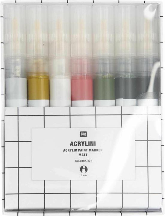 Produktbild Rico Design Acrylini Marker Set Celebration.800179