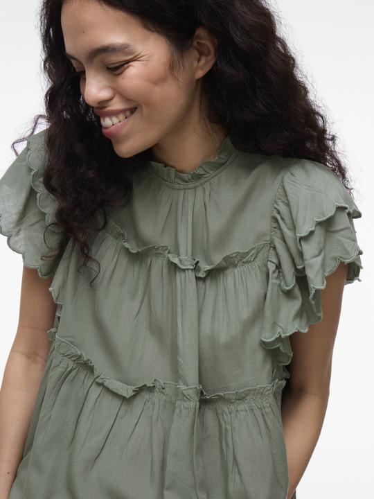 Actual product image Vila VIPRETA Stehkragen Oberteil mit angeschnittenen Ärmeln (36)