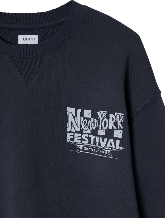 Actual product image Jonen Weites Jungen Sweatshirt in Washed-Optik (128)