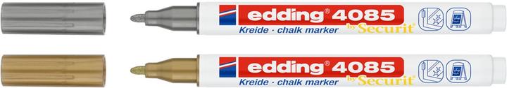 Produktbild Edding Kreidemarker 4085 (Gold, Silber, 2 mm, 2 x)