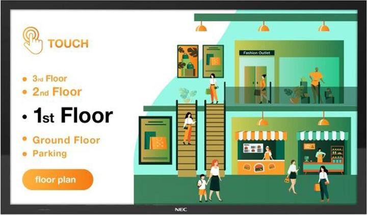 Immagine prodotto NEC MultiSync M491, 124,5 cm (49"), LCD, 3840 x 2160 Pixel, 500 cd/m², 4K Ultra HD, Edge-LED (3840 x 2160 pixel, 49")