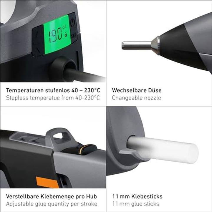 Actual product image Steinel GLUEMATIC 7011 Hot glue gun 11mm 400W 1pc.
