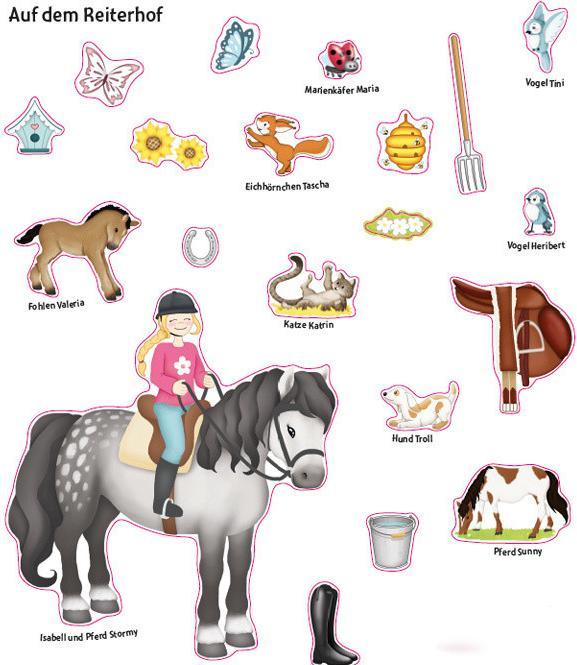 Produktbild Das Hin-und-weg-Stickerbuch. Pferde und Ponys (Deutsch, Natascha Pitz, 2018)
