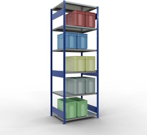 Actual product image Schulte Lagertechnik MULTIplus250 basic racking system with length ledgers