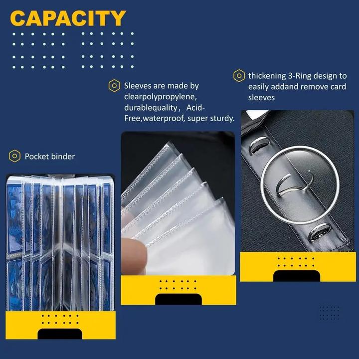 Actual product image Cbx Pokemon scrapbook, collector's folder, storage bag for 400 cards