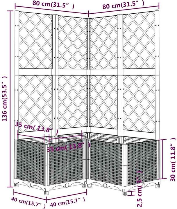 Produktbild vidaXL Garten-Pflanzgefäss