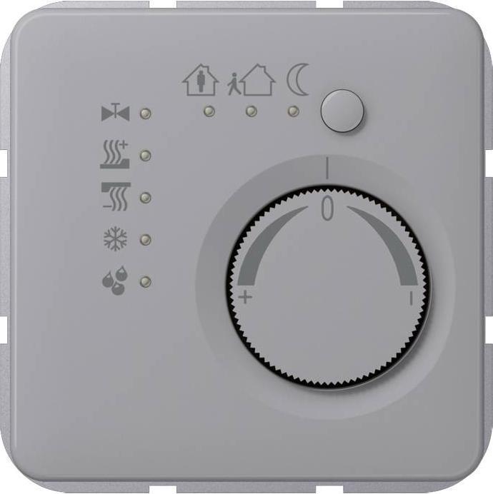 Actual product image JUNG Room thermostat UP CD KNX lgr glz CD2178GR